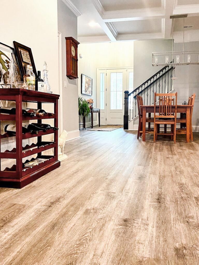 Beautifully finished vinyl flooring by Alpha Flooring Pros in Loris, South Carolina.